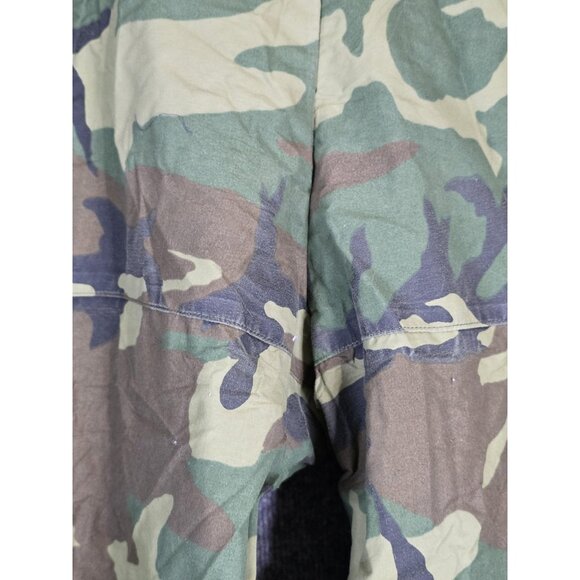 Vintage US Military ECWCS Trousers Mens Small Regular Woodland Camo PTFE 80s - Picture 15 of 16